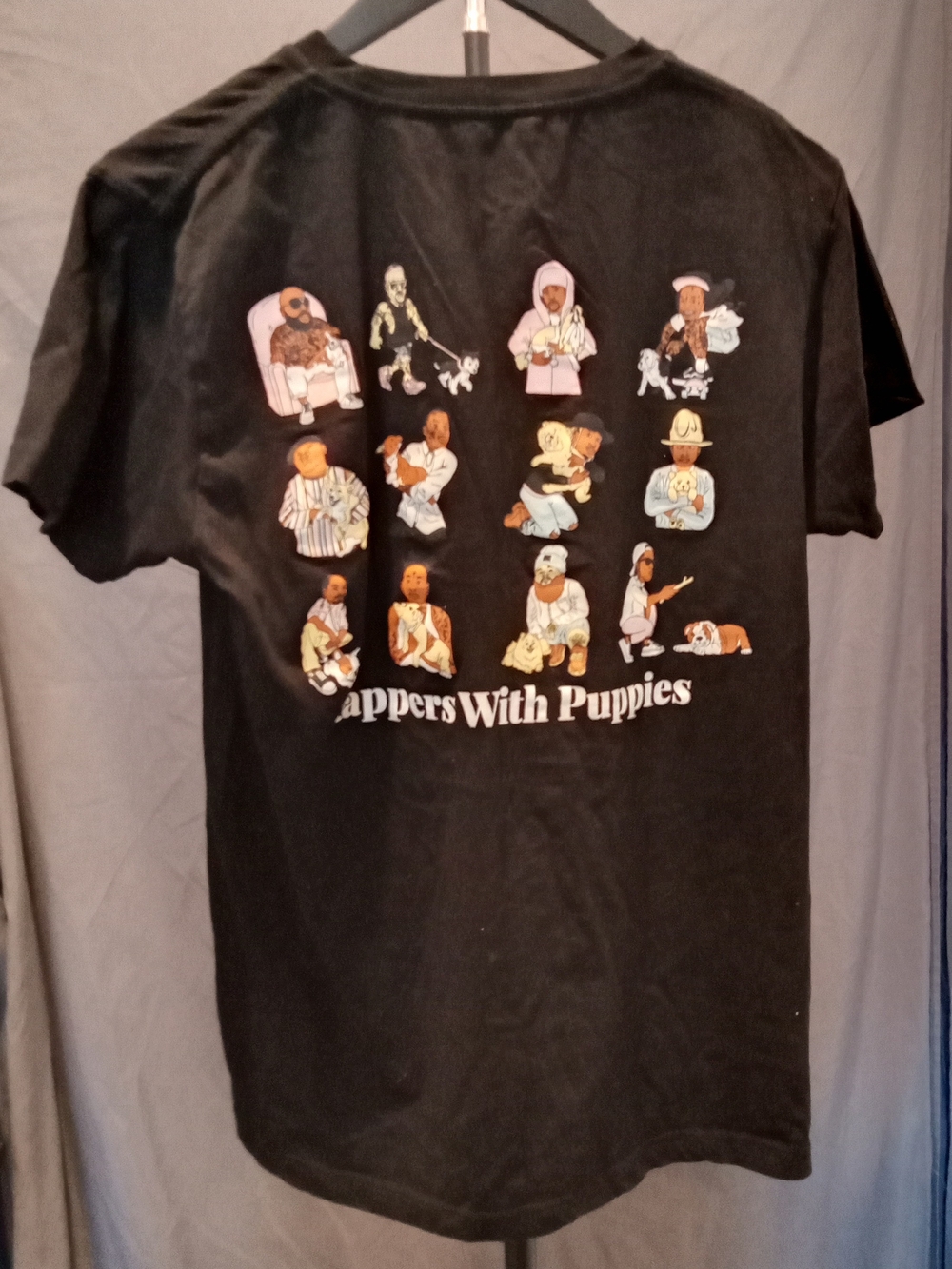 Rappers With Puppies Graphic Tee - Size M
